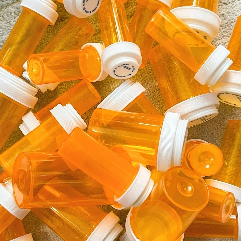 Empty plastic bottles with caps lot of 45